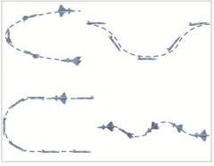 Simulation of movement characteristics target drone service